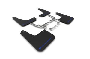 Ford Focus ST Mud Flap - Rally Armor - UR Blk Flap/Blue Logo - Black - `19-`25